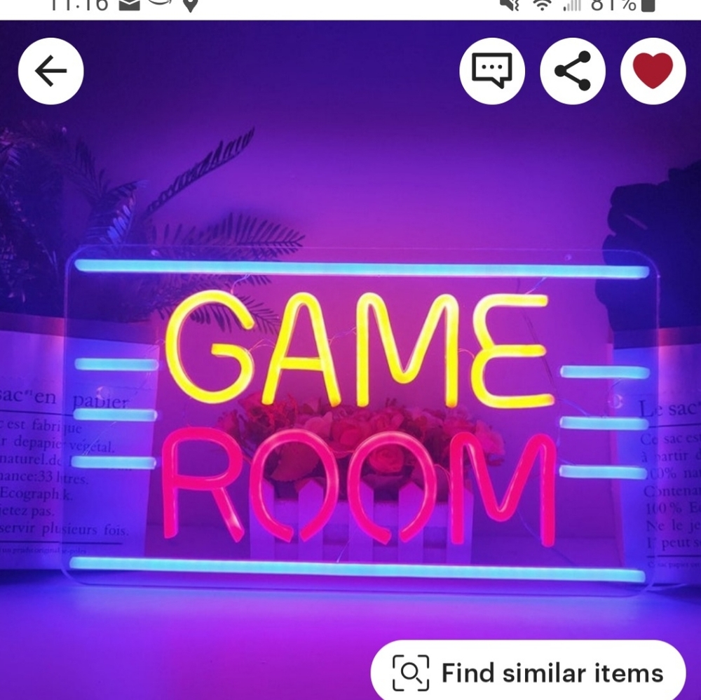 GAME ROOM LED Neon Sign - Picture 3 of 6